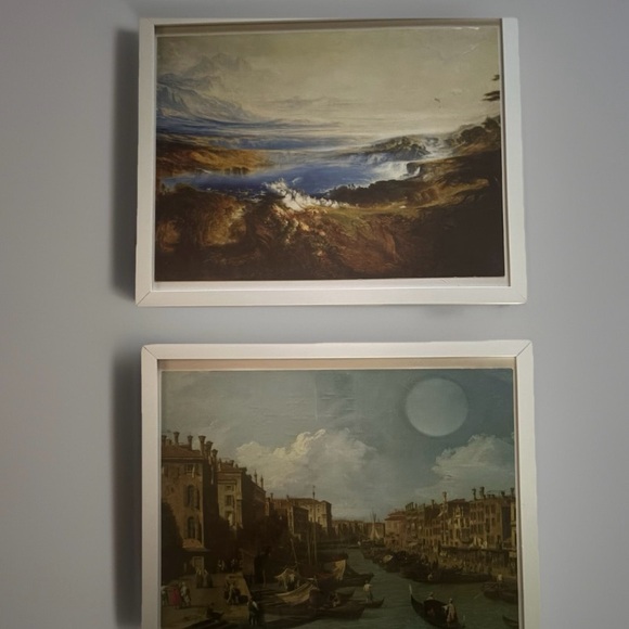 Canal Near Rialto Bridge, Venice Canaletto Repro,The Plains Of Heaven,Two Prints - Picture 1 of 10